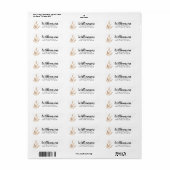 Custom Address Labels Wedding (Vorne)