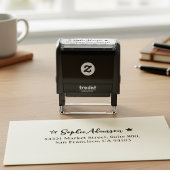 Custom Address Rubber Stamp. Modern Self Addressed Permastempel
