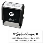 Custom Address Rubber Stamp. Modern Self Addressed Permastempel