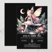Custom Adorable Fairy Birthday Einladung (Vorne/Hinten)