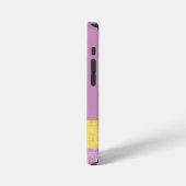 Custom adorable girly purple background modern iPhone hülle (Linke Seite)