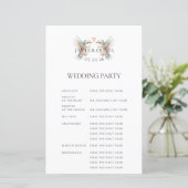 Custom Adorable Hummingbird Full Wedding Programm (Stehend Vorderseite)