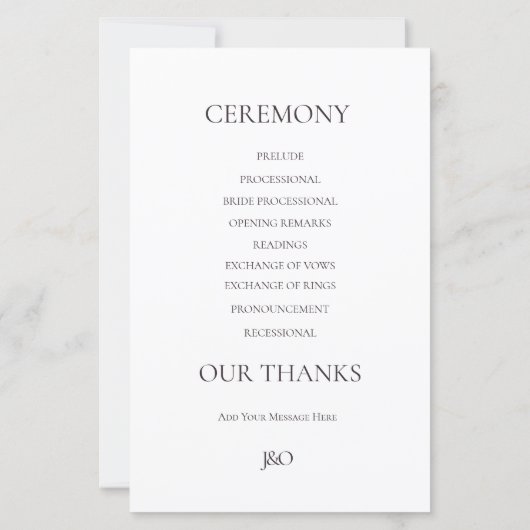 Custom Adorable Hummingbird Hochzeitsprogramm (Rückseite)