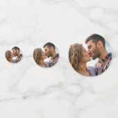 Custom Adorable Wedding Foto Table Confetti hinzuf Konfetti (Vorderseiten)