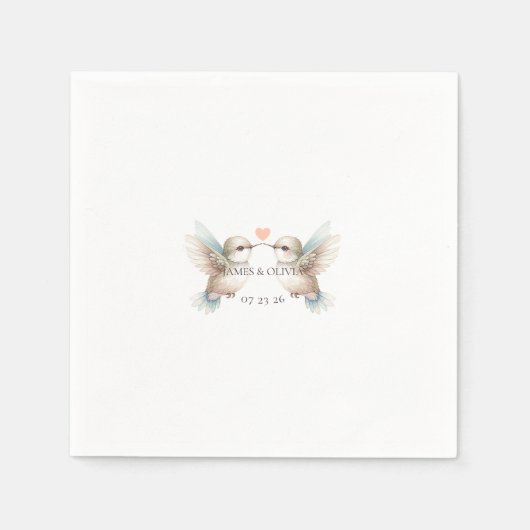 Custom Adorable Wedding Serviette (Vorderseite)