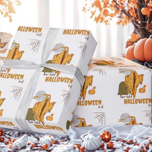 Custom Adult Humor Kokett Hintern Skelett Hallowee Geschenkpapier