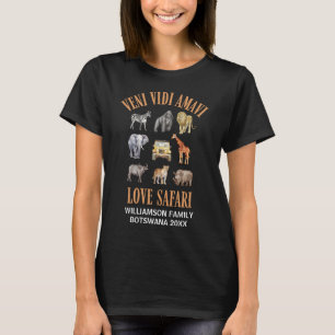 Custom Africa VENI VIDI AMAVI Family Safari T-Shirt