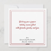 Custom African American Black Weihnachten (Rückseite)