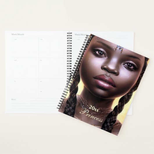 Custom African American Woman Planner Planer (Anzeige)