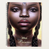 Custom African American Woman Planner Planer (Vorderseite)