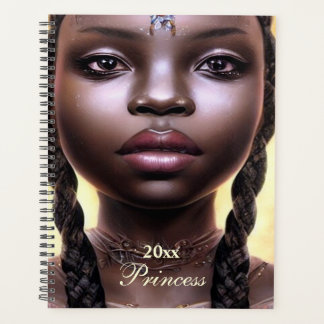 Custom African American Woman Planner Planer