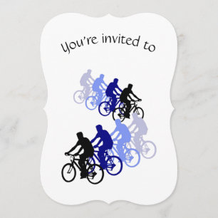 Custom Age Bike Geburtstagsparty Sport Kunst Einladung