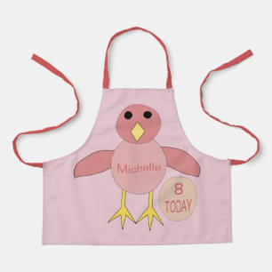 Custom Age Birthday Girl Chick Schürze
