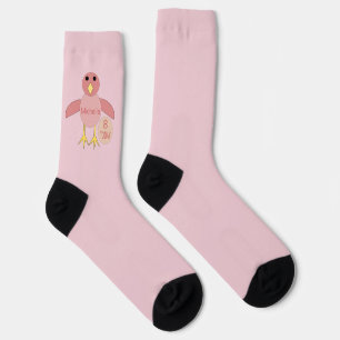 Custom Age Birthday Girl Chick Socken