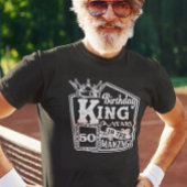 Custom Age Birthday King Personalisierten Jahre T-Shirt