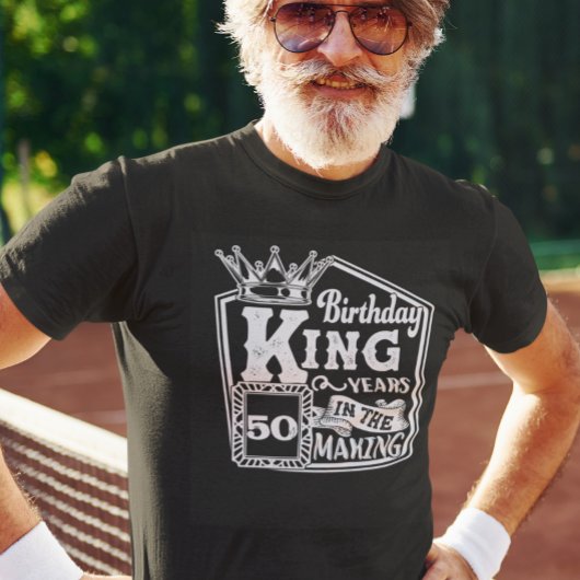 Custom Age Birthday King Personalisierten Jahre T-Shirt