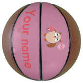 Custom Age Birthday Owl Basketballs (Vertikal)