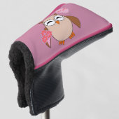 Custom Age Birthday Owl Golf Putter Cover Headcover (3/4 Vorderseite)