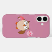 Custom Age Birthday Owl iPhone Case (Rückseite (Horizontal))