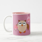 Custom Age Birthday Owl Tasse (Links)