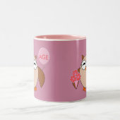 Custom Age Birthday Owl Tasse (Mittel)