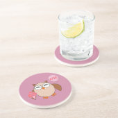 Custom Age Birthday Owl Untersetzer (Seite)