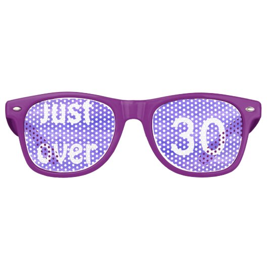 Custom Age Birthday Party Shades Partybrille (Vorderseite)