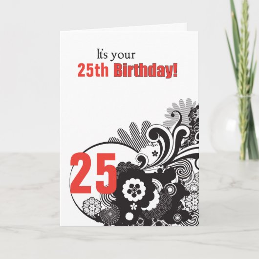 Custom Age Birthday Religious Wirbel Karte (Vorderseite)