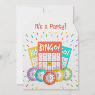 Custom Age fun Bingo Thema Geburtstag Einladung