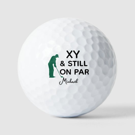 Custom Age Funny Golf Ball noch auf dem gleichen N (Vorderseite)