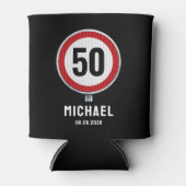 CUSTOM AGE Geburtstagsparty mit Verkehrszeichen Dosenkühler (Vorderseite)