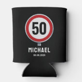 CUSTOM AGE Geburtstagsparty mit Verkehrszeichen Dosenkühler (Rückseite)