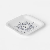 Custom Age Mystic Celestial Moon Birthday Pappteller (Gewinkelt)