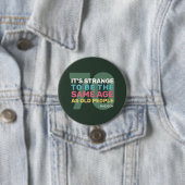 Custom Age & Name Funny Senior Geburtstag Button (Beispiel)