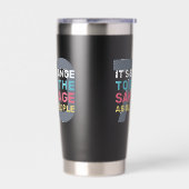 Custom Age & Name Funny Senior Geburtstag Thermobecher (Links)