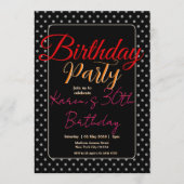 Custom Age & Name Vibrant Birthday Party Einladung (Vorderseite)