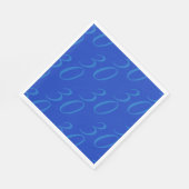  Custom Age Paper Napkins - Royal Blue, for Kids Serviette (Ecke)