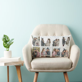 Custom Aight Foto Collage Throw Kissen