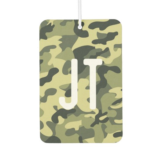 Custom Air Freshener - Camouflage Initials Autolufterfrischer (Vorderseite)