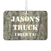 Custom Air Freshener - Jagd Camouflage Funny Gag Autolufterfrischer (Rückseite)