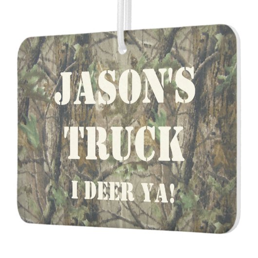Custom Air Freshener - Jagd Camouflage Funny Gag Autolufterfrischer (Links)
