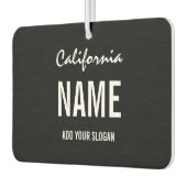 Custom Air Freshener - License Plate Staat Autolufterfrischer (Links)