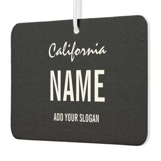 Custom Air Freshener - License Plate Staat Autolufterfrischer (Links)