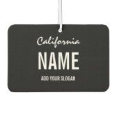 Custom Air Freshener - License Plate Staat Autolufterfrischer (Vorderseite)