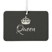 Custom Air Freshener - Queen Crown Black Autolufterfrischer (Rückseite)