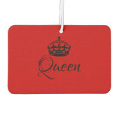 Custom Air Freshener - Queen Crown Red Heart Autolufterfrischer (Rückseite)