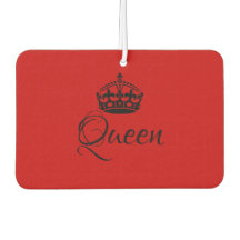 Custom Air Freshener - Queen Crown Red Heart