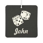 Custom Air Freshener - Würfname Autolufterfrischer (Vorderseite)