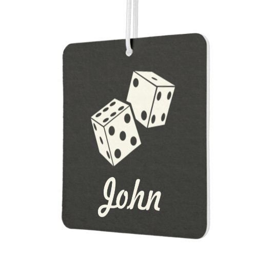 Custom Air Freshener - Würfname Autolufterfrischer (Links)
