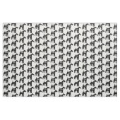 Custom Airedale Terrier Dog Silhouette Fabric Stoff (Yard (91,4 cm))